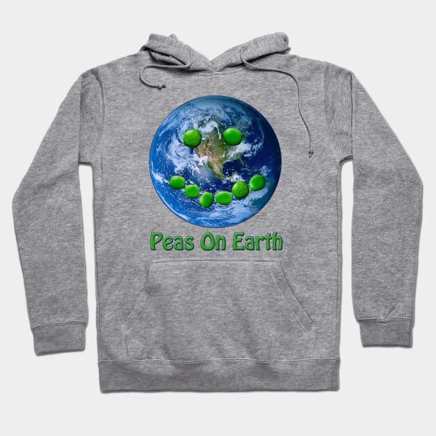 Peas On Earth Hoodie by JEAndersonArt